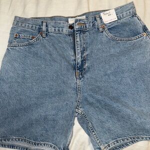Topshop Blue Jean Shorts
